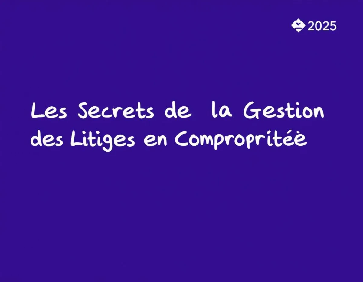 Les Secrets de la Gestion des Litiges en Copropriété : Stratégies Gagnantes pour 2025