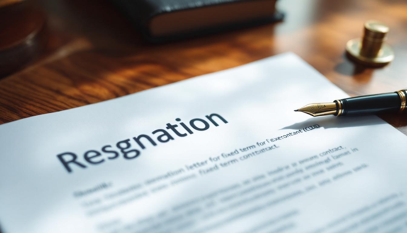 Lettre de démission CDD : modèle gratuit et conseils pratiques